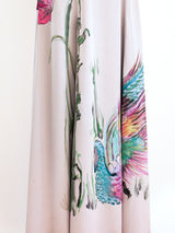 Peacock Painted Skirt Bottom arcadeshops.com