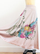 Peacock Painted Skirt Bottom arcadeshops.com