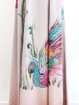 Peacock Painted Skirt Bottom arcadeshops.com