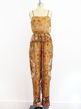 Soo Yung Lee Silk Chiffon 3 Piece Ensemble Suit arcadeshops.com