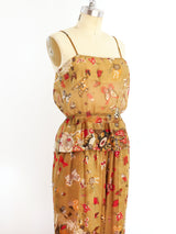 Soo Yung Lee Silk Chiffon 3 Piece Ensemble Suit arcadeshops.com