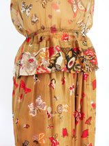 Soo Yung Lee Silk Chiffon 3 Piece Ensemble Suit arcadeshops.com