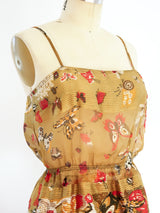 Soo Yung Lee Silk Chiffon 3 Piece Ensemble Suit arcadeshops.com