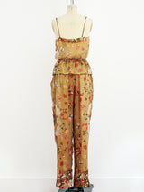 Soo Yung Lee Silk Chiffon 3 Piece Ensemble Suit arcadeshops.com