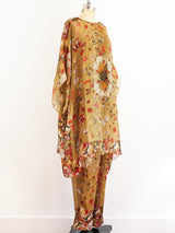 Soo Yung Lee Silk Chiffon 3 Piece Ensemble Suit arcadeshops.com