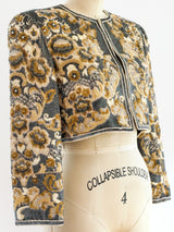 Bill Blass Sequin Cropped Jacket Jacket arcadeshops.com