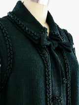 Chanel Lace Sleeved Boucle Jacket Jacket arcadeshops.com