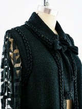 Chanel Lace Sleeved Boucle Jacket Jacket arcadeshops.com