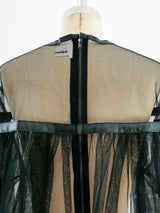 Noir Tulle Ruffle Top Top arcadeshops.com