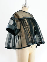 Noir Tulle Ruffle Top Top arcadeshops.com