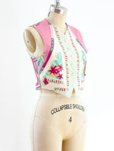 Etro Scarf Printed Silk Vest Top arcadeshops.com