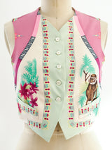 Etro Scarf Printed Silk Vest Top arcadeshops.com