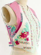 Etro Scarf Printed Silk Vest Top arcadeshops.com