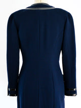 Chanel Coat Dress with Patent Trim Jacket arcadeshops.com