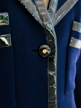 Chanel Coat Dress with Patent Trim Jacket arcadeshops.com