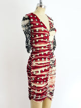 Jean Paul Gaultier Ruched Net Dress Dress arcadeshops.com