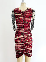 Jean Paul Gaultier Ruched Net Dress Dress arcadeshops.com