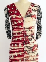 Jean Paul Gaultier Ruched Net Dress Dress arcadeshops.com