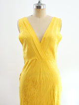 Overdyed Silk Jacquard Slip Dress Dress arcadeshops.com
