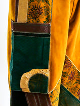 Roberto Cavalli Patchwork Suede Gauchos Bottom arcadeshops.com