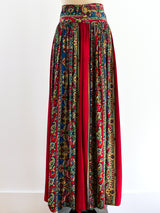 Paisley Print Maxi Skirt Bottom arcadeshops.com