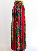 Paisley Print Maxi Skirt Bottom arcadeshops.com