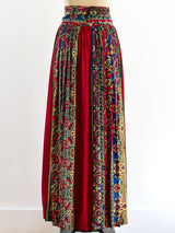 Paisley Print Maxi Skirt Bottom arcadeshops.com