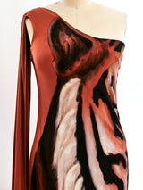 Hand Painted Tiger Face Dress Dress arcadeshops.com