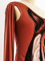 Hand Painted Tiger Face Dress Dress arcadeshops.com