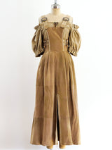 Suede Buckled Dirndl Jumper Dress arcadeshops.com