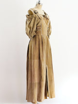 Suede Buckled Dirndl Jumper Dress arcadeshops.com