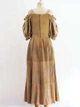 Suede Buckled Dirndl Jumper Dress arcadeshops.com