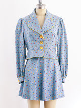 Floral Denim Ensemble Suit arcadeshops.com