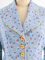 Floral Denim Ensemble Suit arcadeshops.com