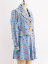 Floral Denim Ensemble Suit arcadeshops.com
