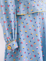Floral Denim Ensemble Suit arcadeshops.com