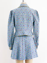 Floral Denim Ensemble Suit arcadeshops.com