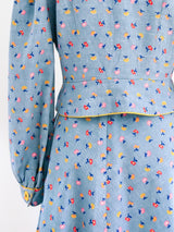 Floral Denim Ensemble Suit arcadeshops.com