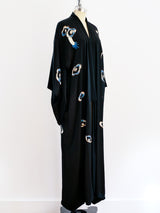 Blue Dragon Embroidered Silk Robe Jacket arcadeshops.com