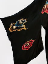 Golden Dragon Embroidered Silk Robe Jacket arcadeshops.com