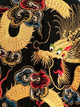 Golden Dragon Embroidered Silk Robe Jacket arcadeshops.com