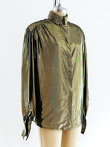 Metallic Gold Lurex Top Top arcadeshops.com