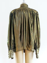Metallic Gold Lurex Top Top arcadeshops.com