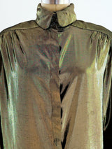 Metallic Gold Lurex Top Top arcadeshops.com
