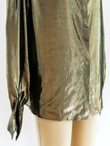 Metallic Gold Lurex Top Top arcadeshops.com