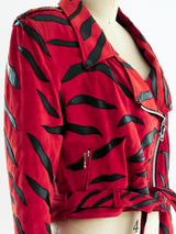 Tiger Applique Suede Jacket Jacket arcadeshops.com