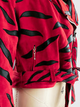 Tiger Applique Suede Jacket Jacket arcadeshops.com