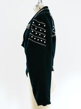 Studded Felted Motorcycle Jacket Jacket arcadeshops.com