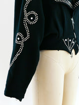 Studded Felted Motorcycle Jacket Jacket arcadeshops.com