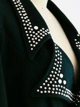 Studded Felted Motorcycle Jacket Jacket arcadeshops.com